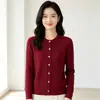 Cárdigan suéter de punto trenzado blanco con cuello redondo para mujer 2026, nuevo estilo otoño/invierno, corte holgado, efecto adelgazante, prenda exterior de punto de manga larga, talla única
