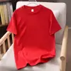 Camiseta de Algodão Puro com Manga Curta e Ombro Regular para Homens e Mulheres, Novo Estilo Verão 2026, Tamanho Grande Versátil com Gola Redonda e Manga Curta, Atacado