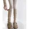 Calcetines de Punto Cálidos para Otoño e Invierno Calcetines Apilables para Yoga Ballet Calcetines JK Calcetines para Pantorrilla Lana Aspecto Adelgazante Calcetines para Piernas para Mujer