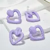 Agita el sonido de las explosiones del comercio exterior amor costura de semicírculo pendientes de pintura en aerosol pendientes pendientes de personalidad simple joyería acrílica mujeres