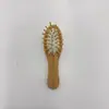 Venda Direta da Fábrica de Pente Pequeno de Madeira de Lótus para Cuidados com o Cabelo, Pente Mini com Airbag, Alta Qualidade, Portátil, Compacto, Não Danifica o Cabelo, Pente Massageador