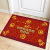 Alfombra de Piso Luna Creciente Siete Estrellas Puerta de Entrada Felicitaciones Felpudo Puerta de Casa Recolector de Riqueza Felpudo Dinero de los Cinco Emperadores Alfombra de Piso Puerta de Entrada Nafu