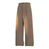 Pantalones Casuales de Seda de Hielo para Hombre 2025 Verano Delgados Modernos Versátiles Sueltos Rectos Cómodos Pantalones de Vestir Hombre