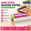 Papel de silicona para hornear para uso doméstico, papel antiadherente para desmoldar bandejas de hornear, papel especial de aceite para barbacoa, horno y freidora de aire