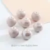 Contas Cerâmicas Cinza Galvanizadas 14mm Contas para Pulseira de Templo Acessórios para Joias DIY Acessórios para Pulseira Estoque Pronto