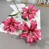 Impressão 3D pequeno lírio azul roxo retrô lírio de casamento flor artificial adereços de foto ornamentos de casa arte floral de mesa