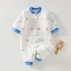 Body Acolchado para Bebé y Niño Pequeño Mameluco de Manga Larga para Bebé Calidez de Tres Capas Ropa para Bebé Otoño Invierno