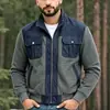 Otoño 2026 Transfronterizo Amazon 3D Nueva Chaqueta Casual Color Sólido Cuello Alto Cremallera Camisa Moda A prueba de Viento Ropa Deportiva