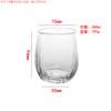 Copo de Vidro Transparente com Listras de Maçã Verde para Água Copo para Suco Bebida Fria de Hotel Copo para Whisky Vinho Cerveja para Casa