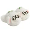 Lindas Pantuflas de Algodón para Mujer, Otoño e Invierno, Interiores, Hogar, Cálidas, Felpa Adicional, Dibujos Animados, Antideslizantes, Silenciosas, Domésticas, Pantuflas de Pelo