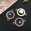 1 Peça de Olho de Diabo Folha Palma Coração Olho Pulseira Colar Acessório Conexão DIY Liga de Liga de Gotejamento de Óleo Joias