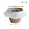 Macetas tejidas, floristería, flores frescas, cestas para arreglos florales, juegos de plantas suculentas, recipientes para arreglos florales, cestas de flores con borde de malla y cubos decorativos