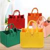Bolsa de Fieltro de Dibujos Animados Gran Capacidad Bolsa de Compras Portátil Engrosada Bolsa de Mamá Regalo Bolso de Mano de Fieltro Lindo Dibujo Animado