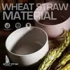 Tazón de plástico biodegradable de paja de trigo tazón para niños Tazón de trigo tazón para sopa tazón para arroz Tazón Cuchara juego de vajilla