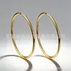 Brincos Grandes de Argola Lisa em Liga de Titânio F136 Body Piercing de Titânio G23 Joias Para Orelha Studs Argolas Acessórios para Orelha Venda Quente Transfronteiriça