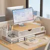 Armazenamento e Organização para Sala de Estudo Suporte de Resfriamento para Computador Suporte de Mesa Extraível para Computador de Escritório Suporte de Elevação para Computador
