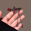 Grampo Bico de Pato Espinho de Rosa Borboleta Retrô Franja com Borla Presilha Lateral Novo Estilo Chinês Grampo para Franja Acessório de Cabelo