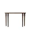 Mesa consola vintage de madera maciza estilo francés para recibidor, mesa de pared extremadamente estrecha para pasillo, estante para recibidor de hotel o casa de huéspedes