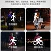 Luz de hombro LED recargable triángulo patrulla intermitente nocturna luz roja y azul luz de seguridad para correr de noche seguridad de la propiedad trabajo de saneamiento