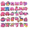 Fofo Super Fofo Hello Kitty 78 terno Sapatos Caverna Sapatos Flor Zhibixing Borracha Macia DIY Aluno croc Acessórios