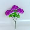 Flores Artificiais Personalizadas pelo Fabricante, Flores Artificiais de Peônia com 7 Cabeças para Decoração de Casa, Decoração de Corredor de Casamento, Adereços de Fotografia, Flores Decorativas