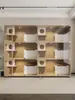 L Venta al por mayor Villa para Gatos Casa para Gatos Nido para Gatos Casa para Gatos Casa para Gatos Tienda de Mascotas Lujo Madera Maciza Exhibición Gabinete de Cría para Gatos Fábrica