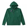 Sudadera con capucha de alta calidad para cruzar fronteras, modelo básico Paul Howard, bordado con logo de poni, chaqueta unisex con cremallera
