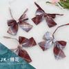Cuello jk flor a cuadros rayas pajarita pajarita de lazo para mujer rojo red de campus japonés pajarita de lazo bóxer raíz de pluma gigante al por mayor