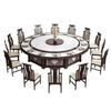 Mesa de Jantar do Hotel Beijiang Mesa Redonda Grande Mesa Giratória Elétrica Combinação de Mesa e Cadeira de Restaurante de Hotel Mesa de Jantar de Ardósia de Mármore