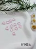 Fondo Puntiagudo Forma Especial Rosa Glaciar Diamante Suelto Manicura Estéreo Diamante Grande Material de Vidrio Boutique Corazón Torcido Corazón Adornos de Diamante DIY