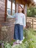 Camiseta de Manga Larga para Niñas Jellybaby Estilo Francés Ropa de Otoño para Niños 5 Años 2026 Nuevo Otoño Ropa de Bebé