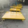Carro Plano de Mano para Vía de Ferrocarril de Calibre 1435 con Frenos de Bloqueo Automático para Transporte Ferroviario y Materiales de Construcción Ferroviaria