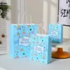 Saco de Papel Kraft Desenho Animado Sacola Tote para Presente de Aniversário Infantil em estoque Atacado Nova Sacola Criativa para Presente de Doces