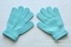 En stock 6-11 años estudiantes de primaria invierno escritura a prueba de frío guantes cálidos monocolor acrílico guantes para niños con logo