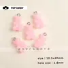 Collar con Colgante de Oso Batido de Leche Acrílico Lindo Cadena para Teléfono Accesorios para Pendientes Materiales Hechos a Mano DIY