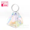 Bolsa de Cosméticos de PVC Laser Colorida Personalizada, Bolsa de Cosméticos Jelly Transparente, Bolsa Laser Triangular, Bolsa de Bolinho de Arroz de TPU