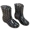 Botas de chuva botas de chuva sapatos de borracha sapatos impermeáveis galochas femininas adultas moda cano alto cano médio cozinha trabalho antiderrapante verão