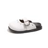 Zuecos Estilo Birkenstock para Niñas con Estampado de Leopardo y Hebilla Metálica, Punta Cerrada, Novedad Otoño e Invierno 2025, Suela Suave, Cómodos, Versátiles, de Moda