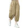 Workwear, calça na altura do tornozelo, calça de harém plus size feminina plus size na moda 2023 Verão novos bloomers de cintura alta