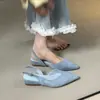 Sandalias Cerradas para Mujer Chuyuji Estilo Francés Suave con Correa Trasera, Tacón de Cuña Bajo, Adecuadas para Faldas, Punta Fina, Zapatos Elegantes de una Sola Pieza
