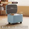 Banqueta de Armazenamento Banqueta Pequena Multifuncional Banqueta para Trocar de Sapatos Uso Doméstico Assento de Entrada Banqueta de Armazenamento Banqueta Baixa Assento Estofado Banqueta Quadrada