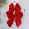 Pingente de Laço Grande de Natal Decoração de Tecido de Natal DIY Pingente de Laço para Árvore de Natal Decoração de Janela