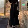 Traje de Moda para Mujer 2025 Otoño Nuevo Estilo Adelgazante Encaje Empalmado Top de Manga Larga y Falda Conjunto de Dos Piezas Moderno