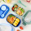 Lonchera para Estudiantes de Estilo Japonés con Compartimentos de Acero Inoxidable 304 Lonchera de Plástico para Trabajadores de Oficina con Cubiertos Lonchera para Ensalada
