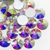 Transfronterizo AB color transparente blanco DIY accesorios de decoración rhinestone para uñas joyería de uñas vidrio de cristal taladro plano