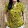 Camisa elegante de manga corta con cuello en V estilo chino para mujer Verano Nuevo estilo de moda Look adelgazante I Camiseta top estilo chino para madre