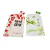 Pedido de bebida de enzima de goji negro bolsa de papel de aluminio bolsa integral de frutas y verduras bebida funcional bolsa especial con soporte