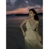 Vestido Sexy de Estilo Francés, Pura Pasión, Cintura Irregular que Muestra la Piel, Adelgazante, con Tirantes Espagueti para Mujer, Perfecto para Fotos de Vacaciones en la Playa de Sanya