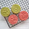 2018 Novo molde de bolo da lua renda fina pressão manual ferramenta plástica assar fazer bolo da lua 100g coelho estilo cantonês
