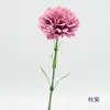 Ramo de flores artificiales, claveles de tallo largo de una sola flor, adecuado como regalo para el Día del Maestro, el Día de la Madre o el Día de la Mujer, y para arreglos decorativos en jarrones